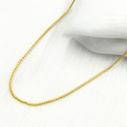 14K Solid Gold Wheat Chain
